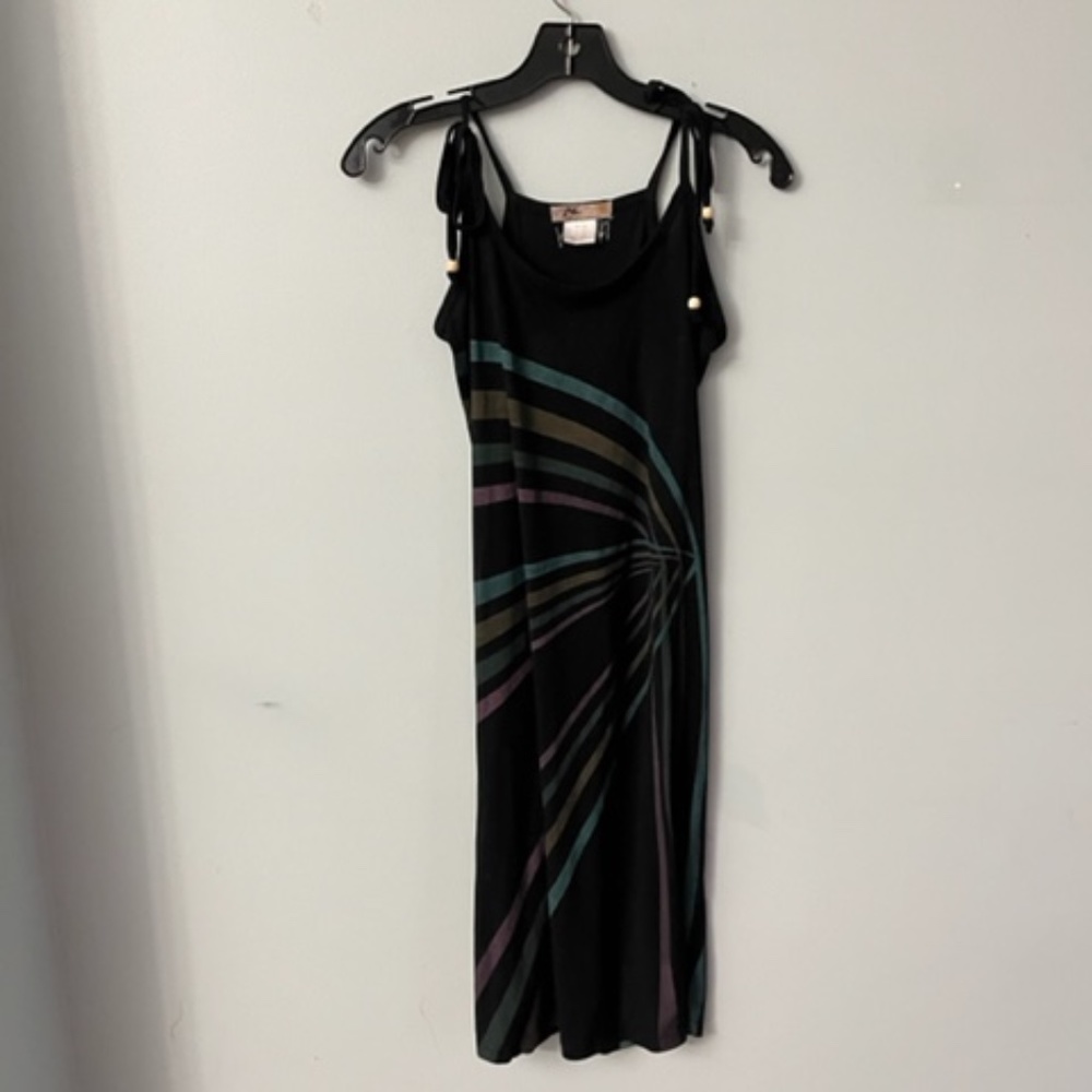 ROXY Dress - black / multi size (XS) Mid-length